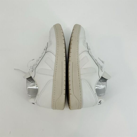 Veja x Free People V-12 White Leather Sneakers Casual Athletic size 8/39 - Picture 4 of 9